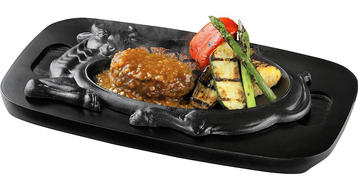 写真：ハンバーグと炭焼き野菜(ソース除く)【湖西浜名湖店限定】