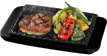 写真：ステーキと炭焼き野菜（ステーキ塩つき）【湖西浜名湖店限定】夏