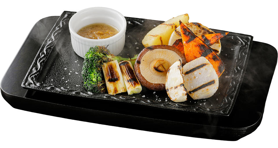 写真：冬　炭焼きゴロっと野菜（バーニャカウダソース付き）