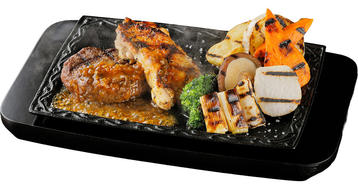 写真：冬　よくばり炭焼きプレート（ソースなし）