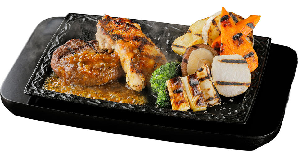 写真：冬　よくばり炭焼きプレート（ソースなし）