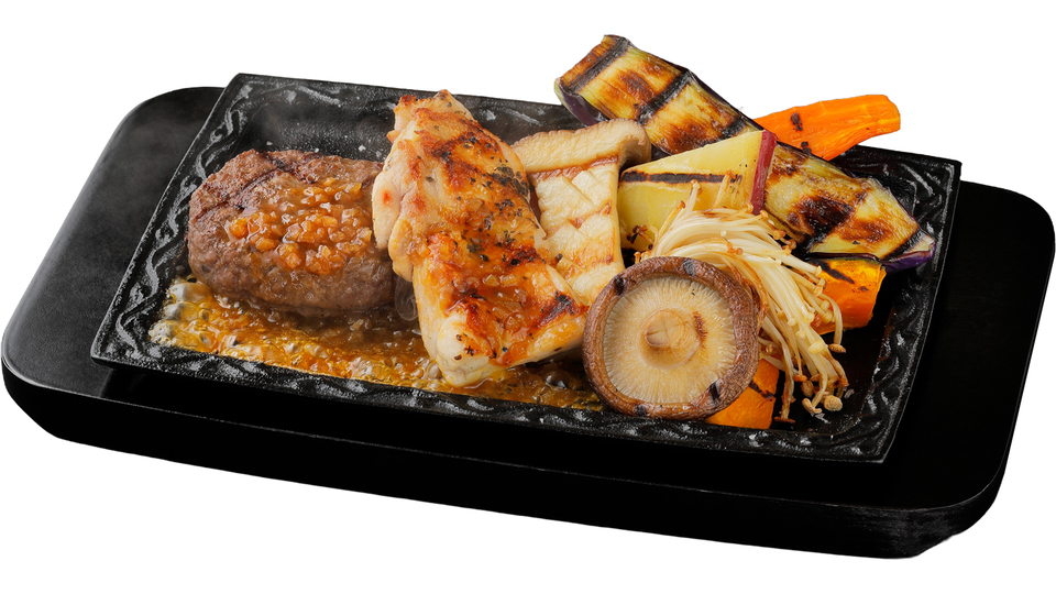 【炭焼き野菜店限定】よくばり炭焼きプレート｜炭焼きレストランさわやか